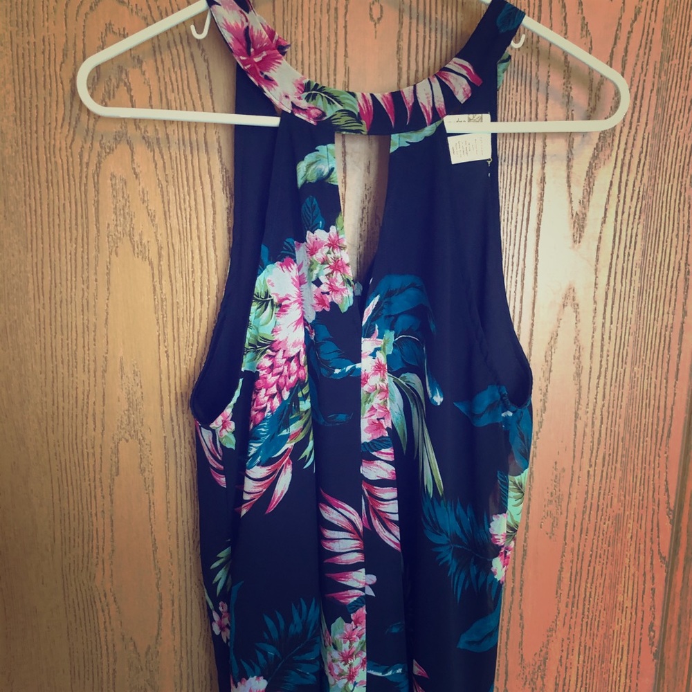 Tropical Halter blouse